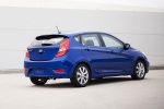 2014 Hyundai Accent Hatchback in Marathon Blue - Static Rear Right Three-quarter View